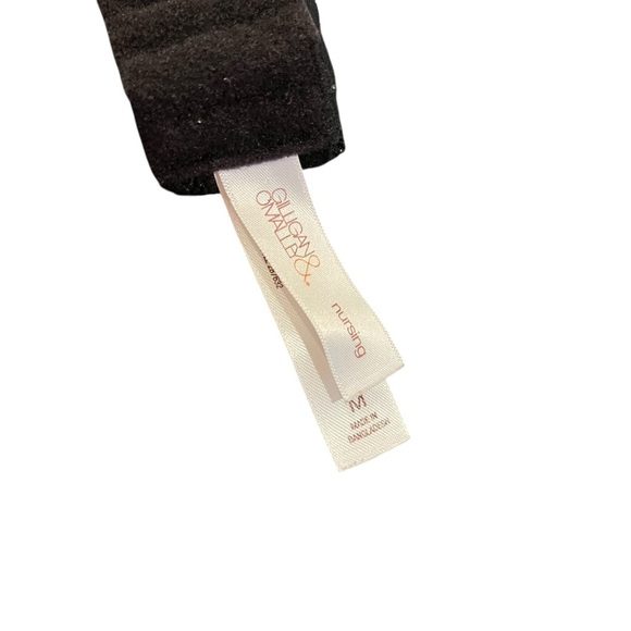 Gilligan & O’Malley black cotton wireless nursing bra bralette M medium like new - Picture 5 of 5